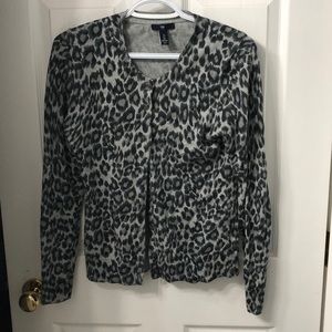 Gap leopard print cardigan